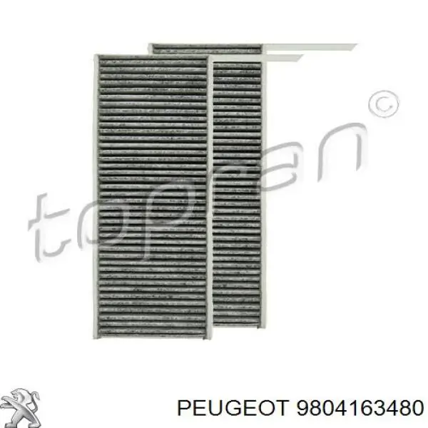 Filtro de habitáculo 9804163480 Peugeot/Citroen