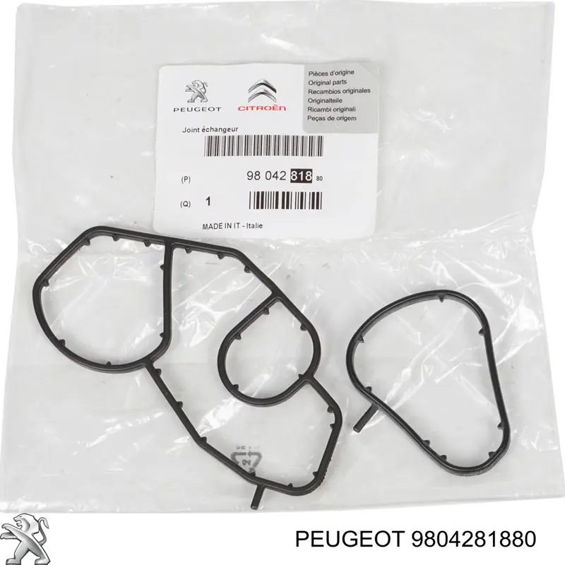 9804281880 Peugeot/Citroen Junta de radiador de aceite
