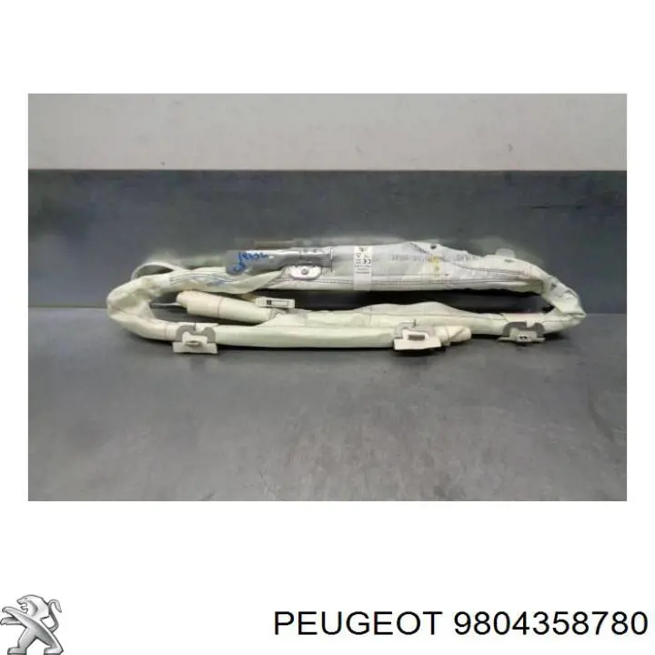 Airbag de cortina lateral derecha 9804358780 Peugeot/Citroen