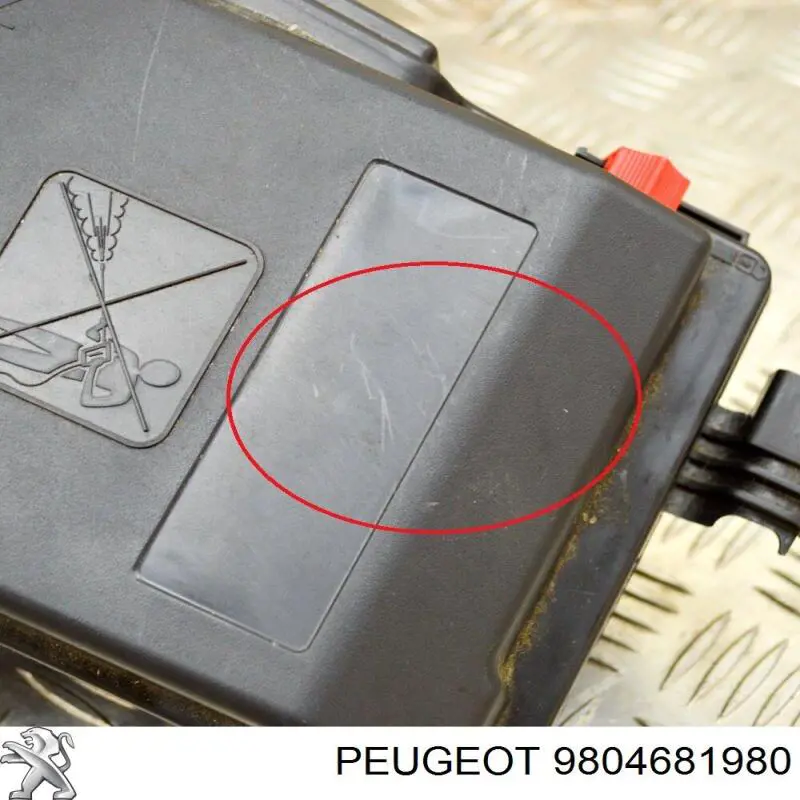 Carcasa de la caja de fusibles 9804681980 Peugeot/Citroen