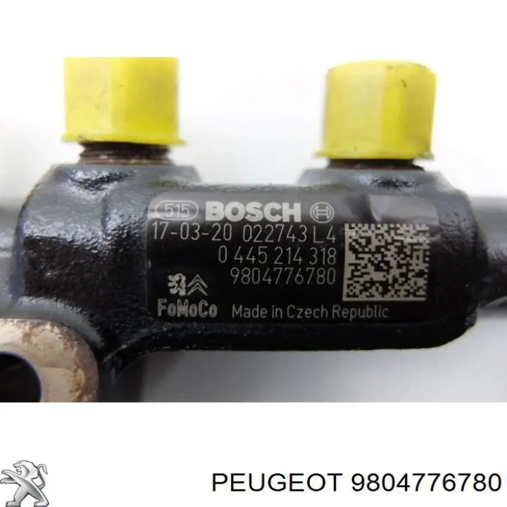 9804776780 Peugeot/Citroen rampa de inyectores