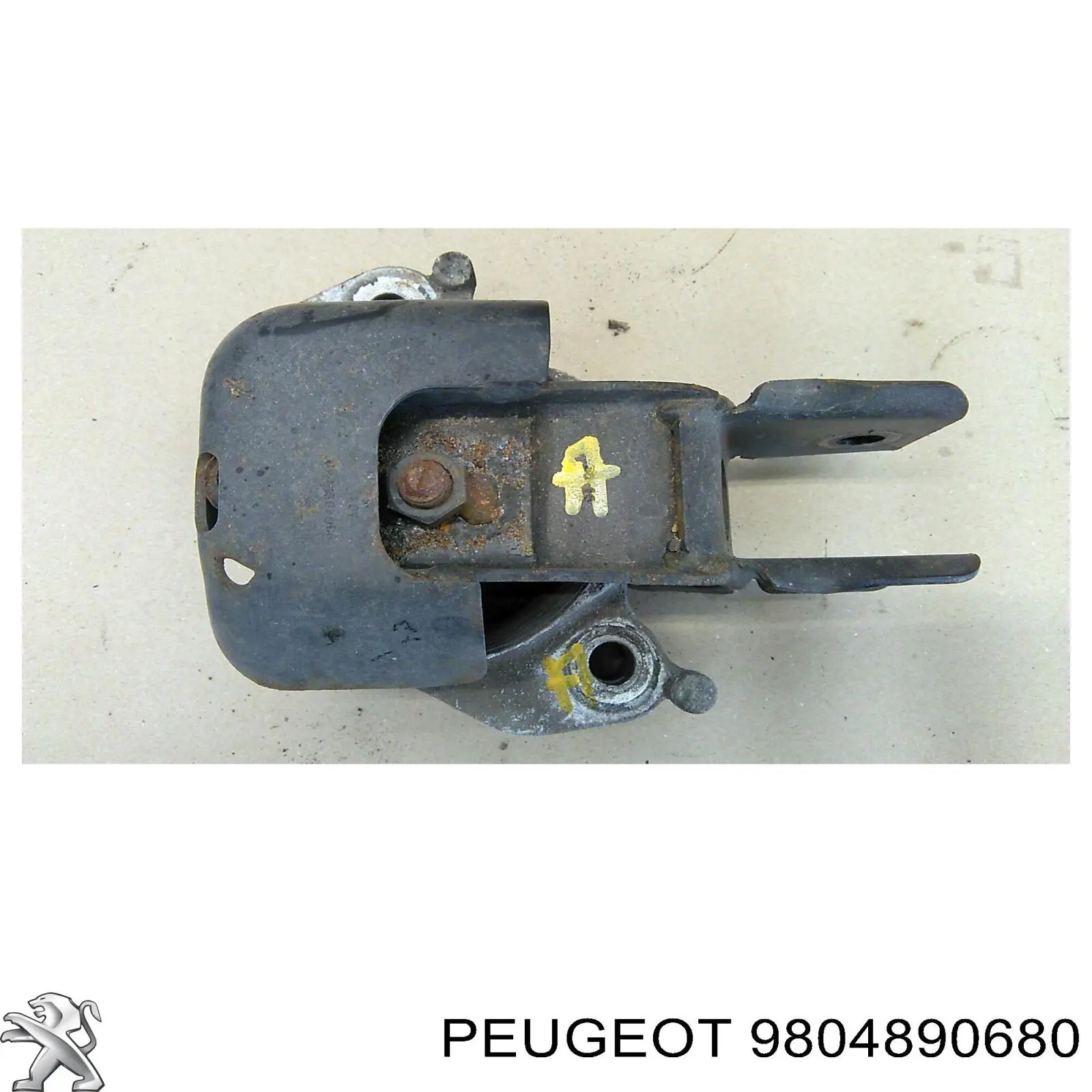 9804890680 Peugeot/Citroen soporte, motor, derecho, trasero