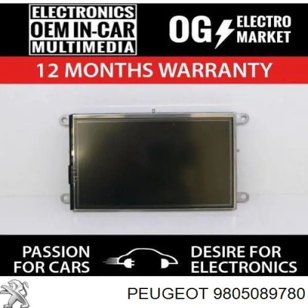9805089780 Peugeot/Citroen Pantalla multifuncion