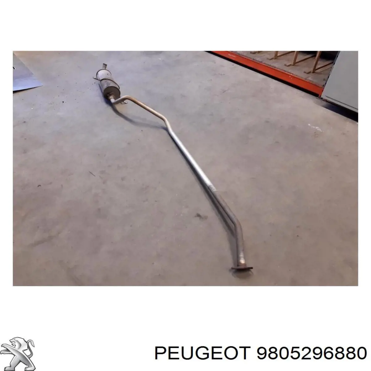 9805296880 Peugeot/Citroen silenciador posterior