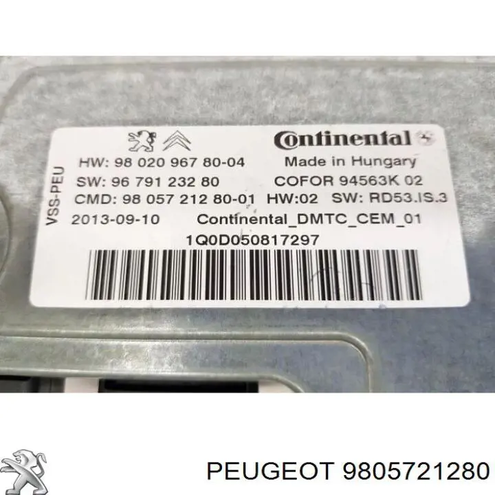 Peugeot/Citroen 9805721280 precio, desde 196,02 EUR