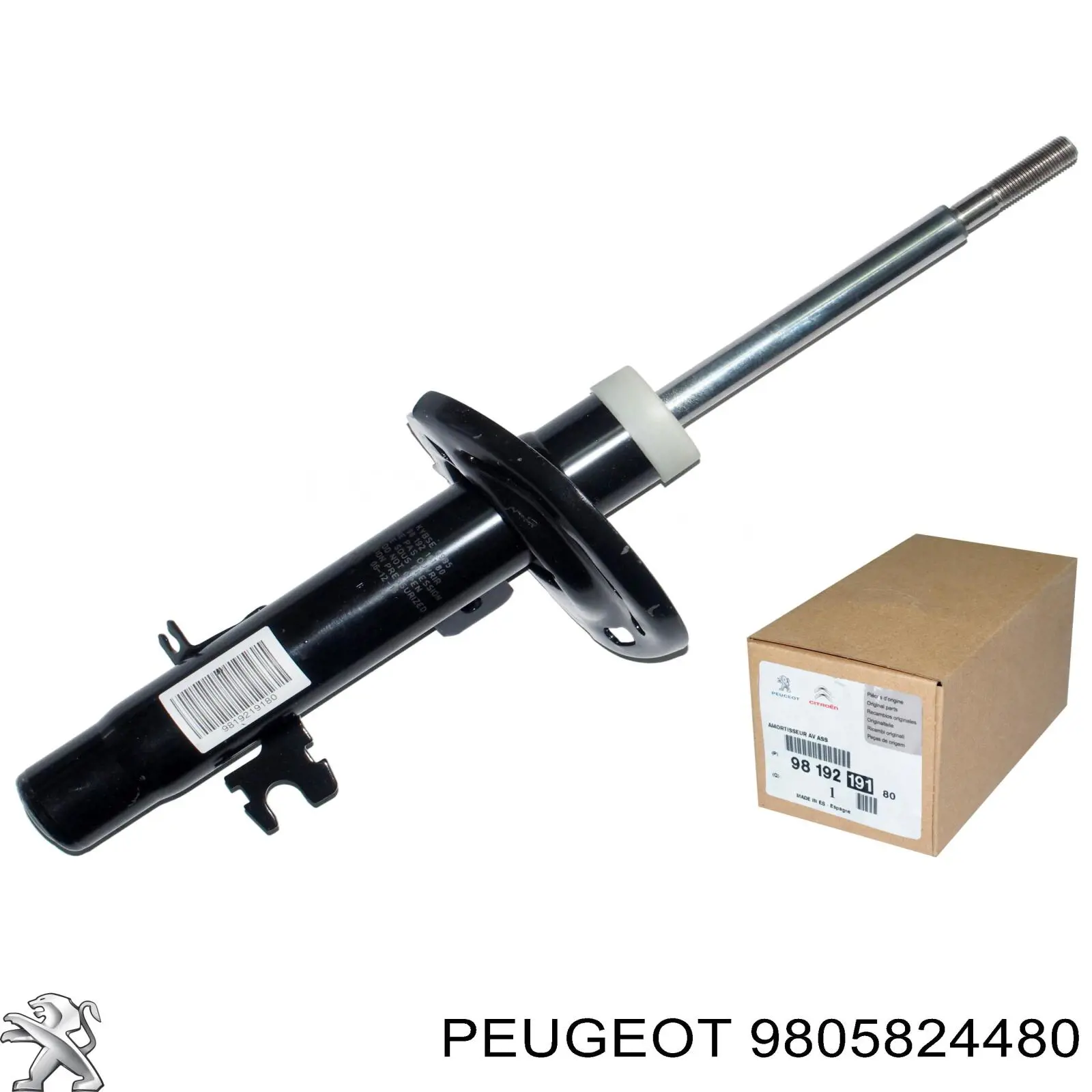 9805824480 Peugeot/Citroen Amortiguador frontal izquierdo