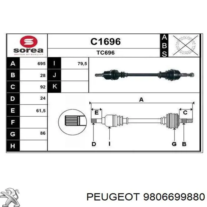 9806699880 Peugeot/Citroen