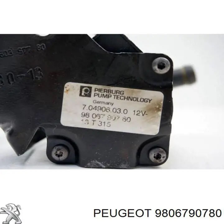 9806790780 Peugeot/Citroen Bomba de agua eléctrica auxiliar