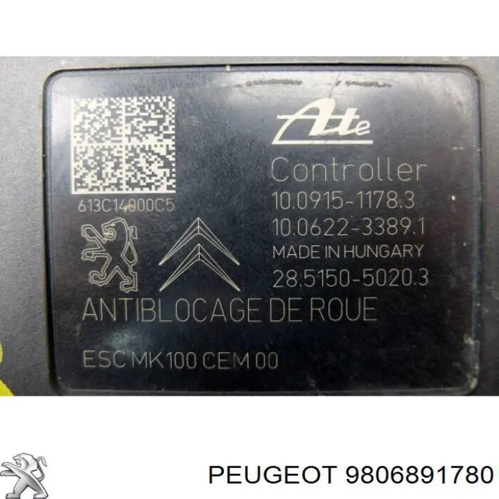  Peugeot/Citroen 9806891780 precio, desde 139,39 EUR