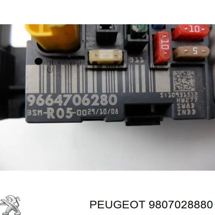 Caja fusibles Peugeot/Citroen 9807028880 precio, desde 138,85 EUR