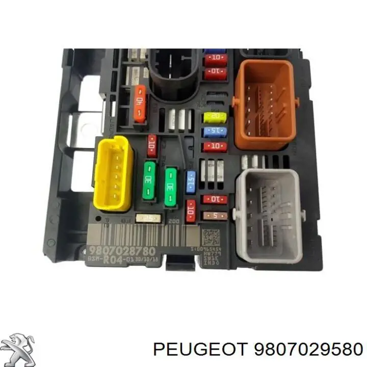 9807029580 Peugeot/Citroen caja de fusibles