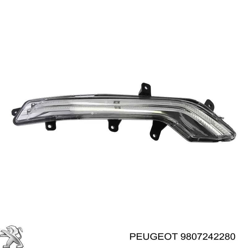 Luz diurna derecha 9807242280 Peugeot/Citroen