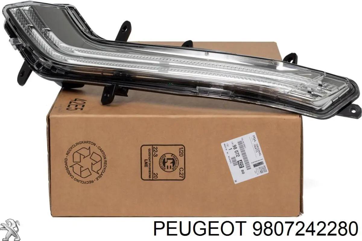 9807242280 Peugeot/Citroen Luz diurna derecha