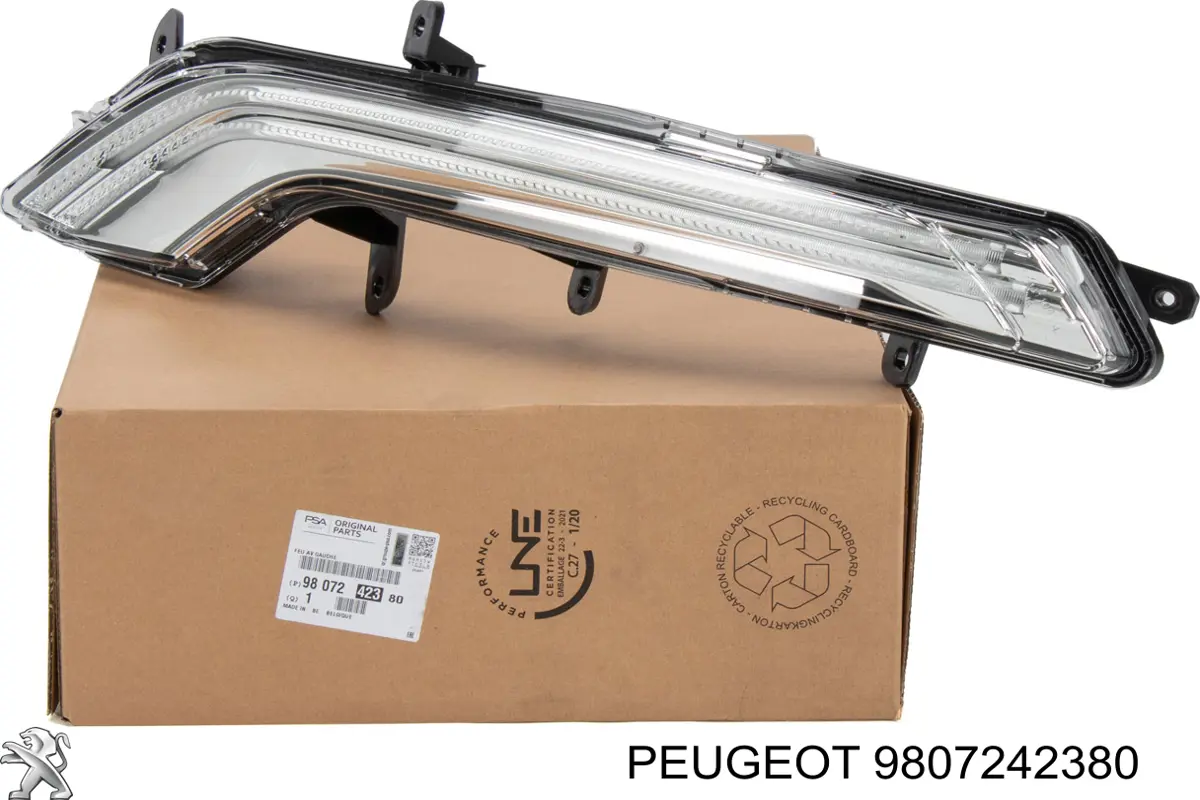 Luz diurna izquierda 9807242380 Peugeot/Citroen