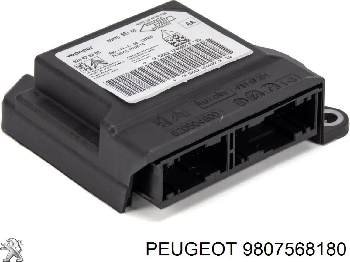 Módulo de control de airbag Peugeot/Citroen 9807568180 precio, desde 116,16 EUR