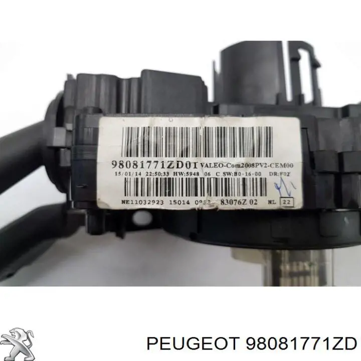 Conmutador derecho de la columna de dirección Peugeot/Citroen 98081771ZD precio, desde 96,47 EUR
