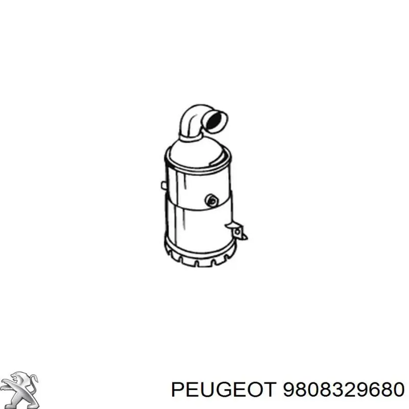 9808329680 Peugeot/Citroen catalizador