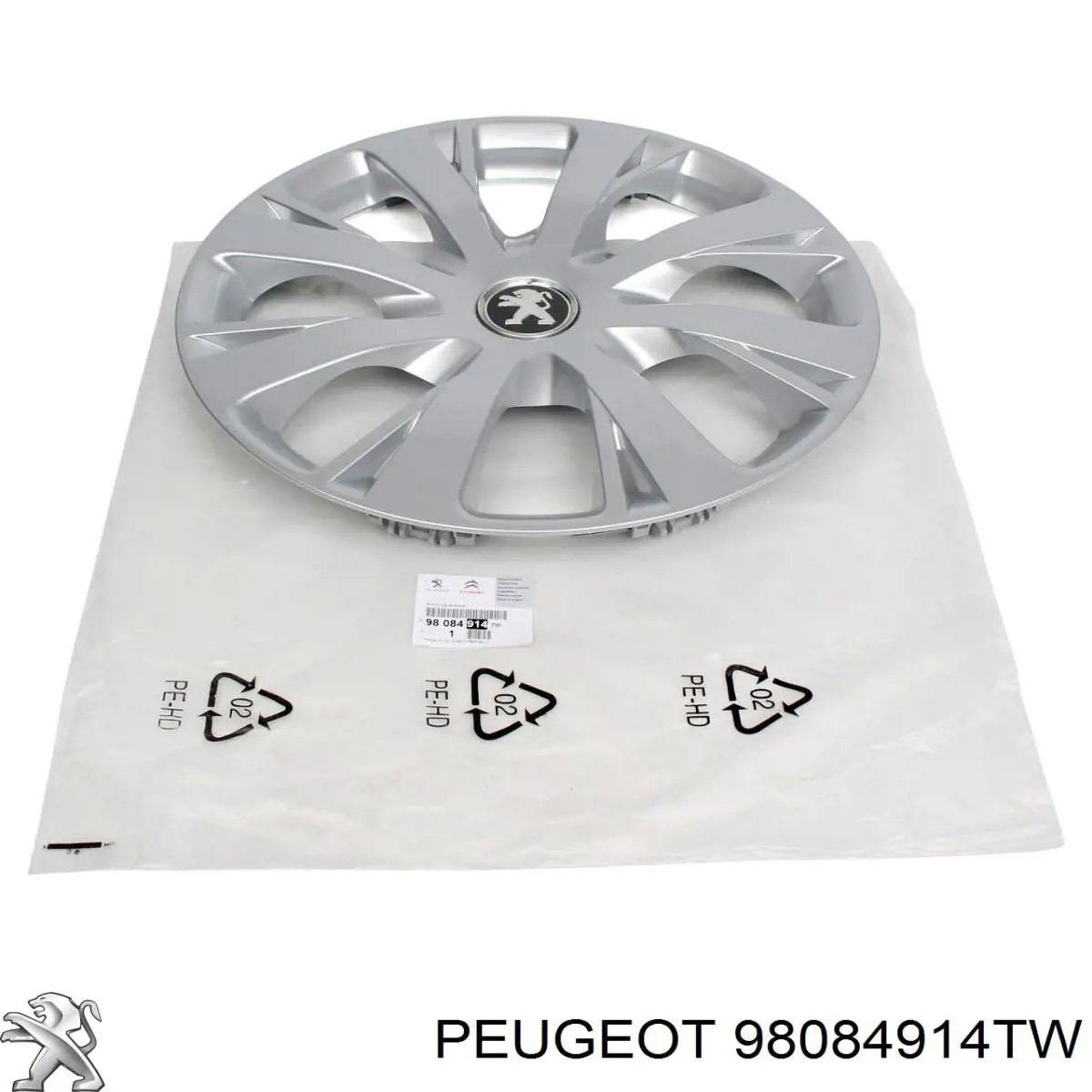 98084914TW Peugeot/Citroen Cubierta de la Llanta