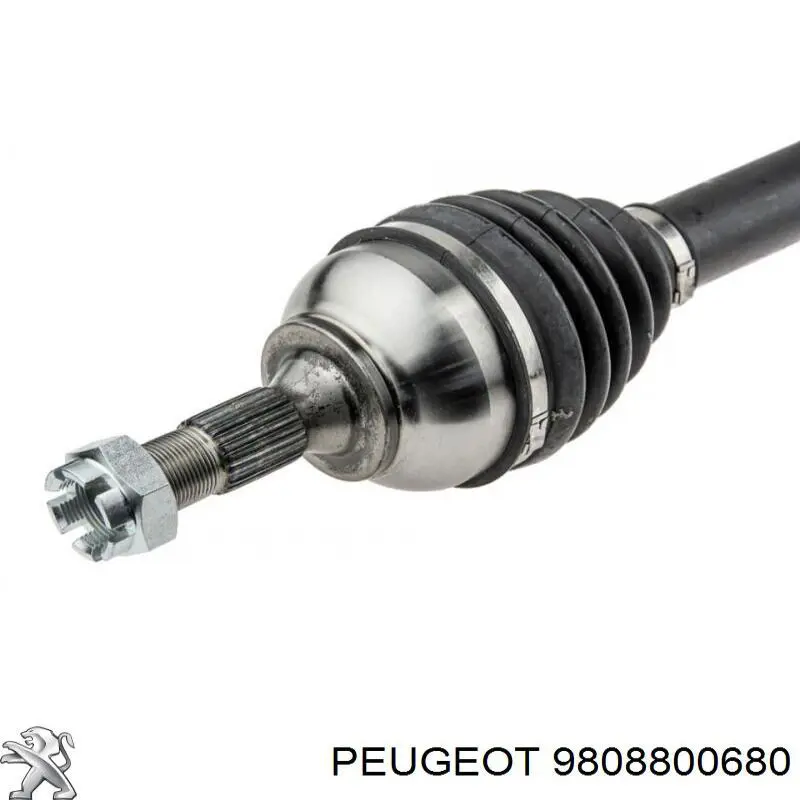 9808800680 Peugeot/Citroen árbol de transmisión delantero izquierdo