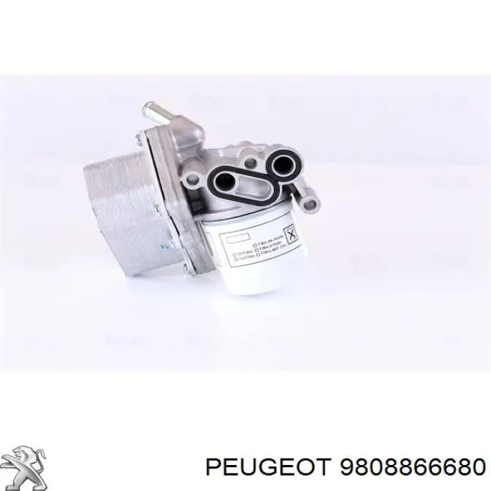 9808866680 Peugeot/Citroen caja, filtro de aceite