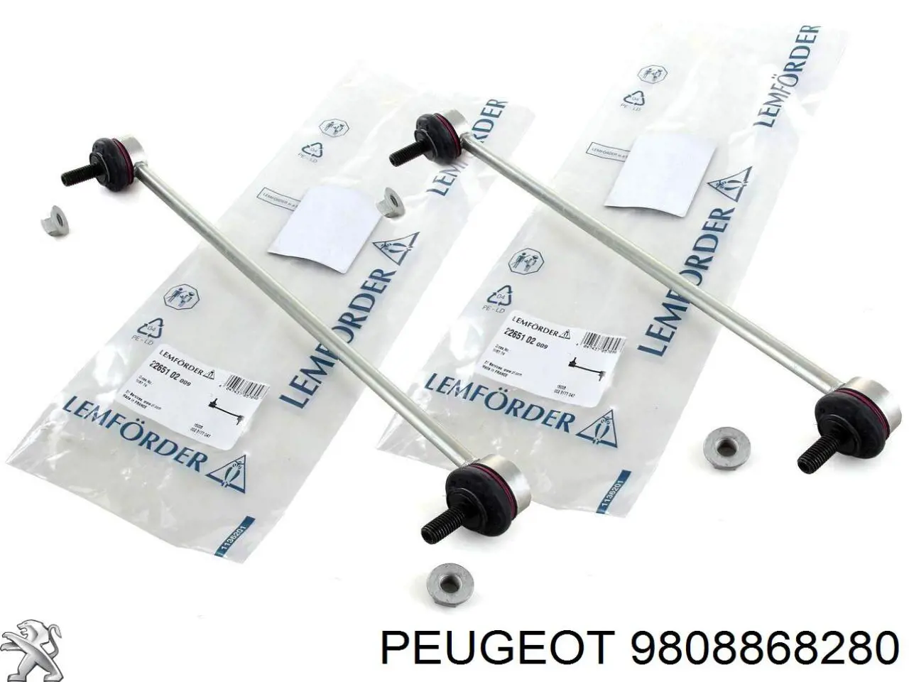 Bieleta estabilizadora delantera 9808868280 Peugeot/Citroen