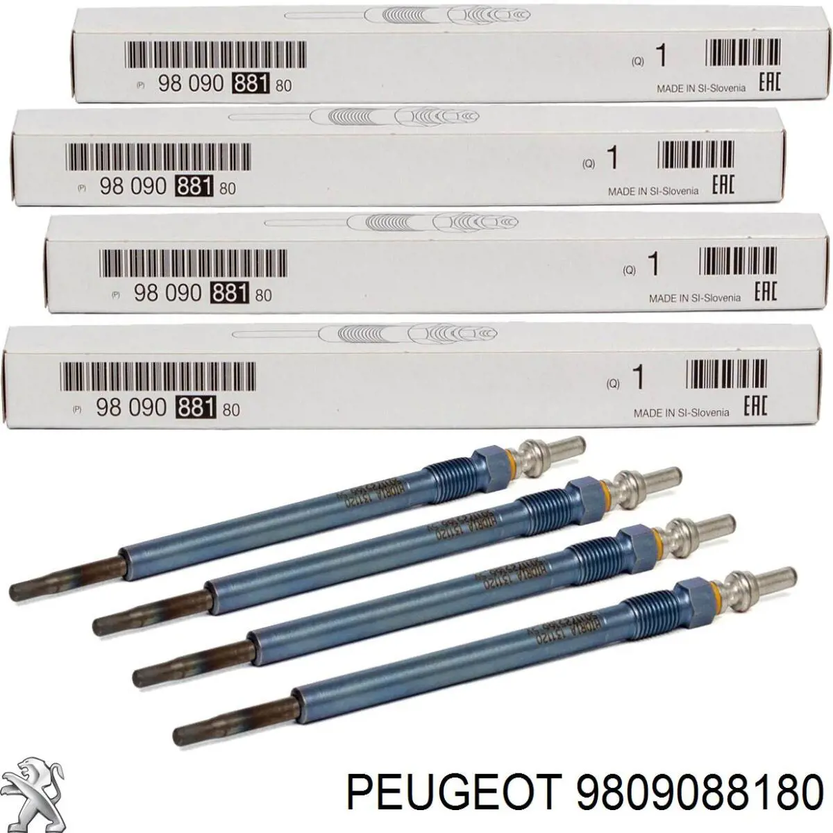 Bujía de precalentamiento 9809088180 Peugeot/Citroen