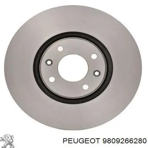 9809266280 Peugeot/Citroen freno de disco delantero