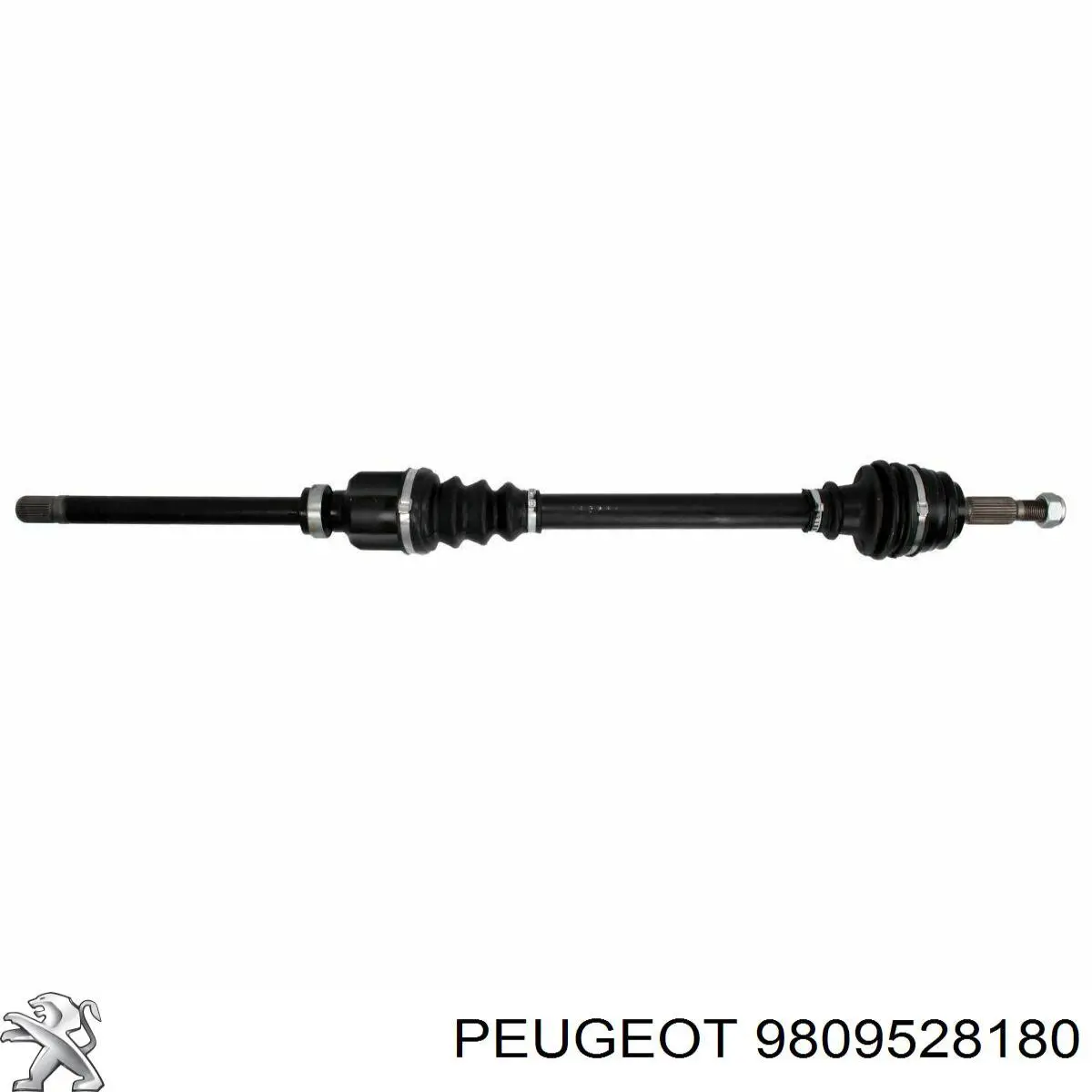 9809528180 Peugeot/Citroen árbol de transmisión delantero derecho