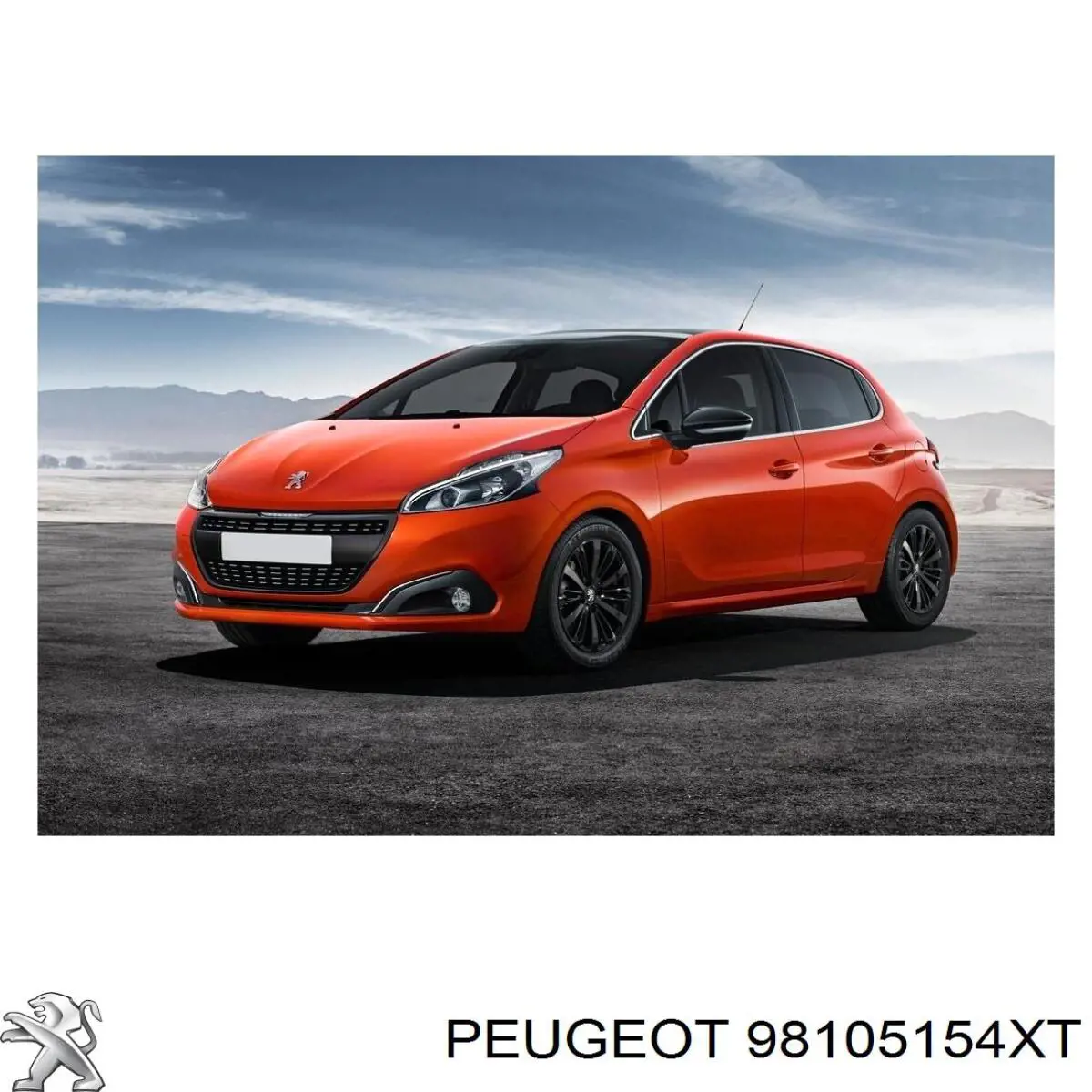 98105154XT Peugeot/Citroen Soporte central del parachoques delantero