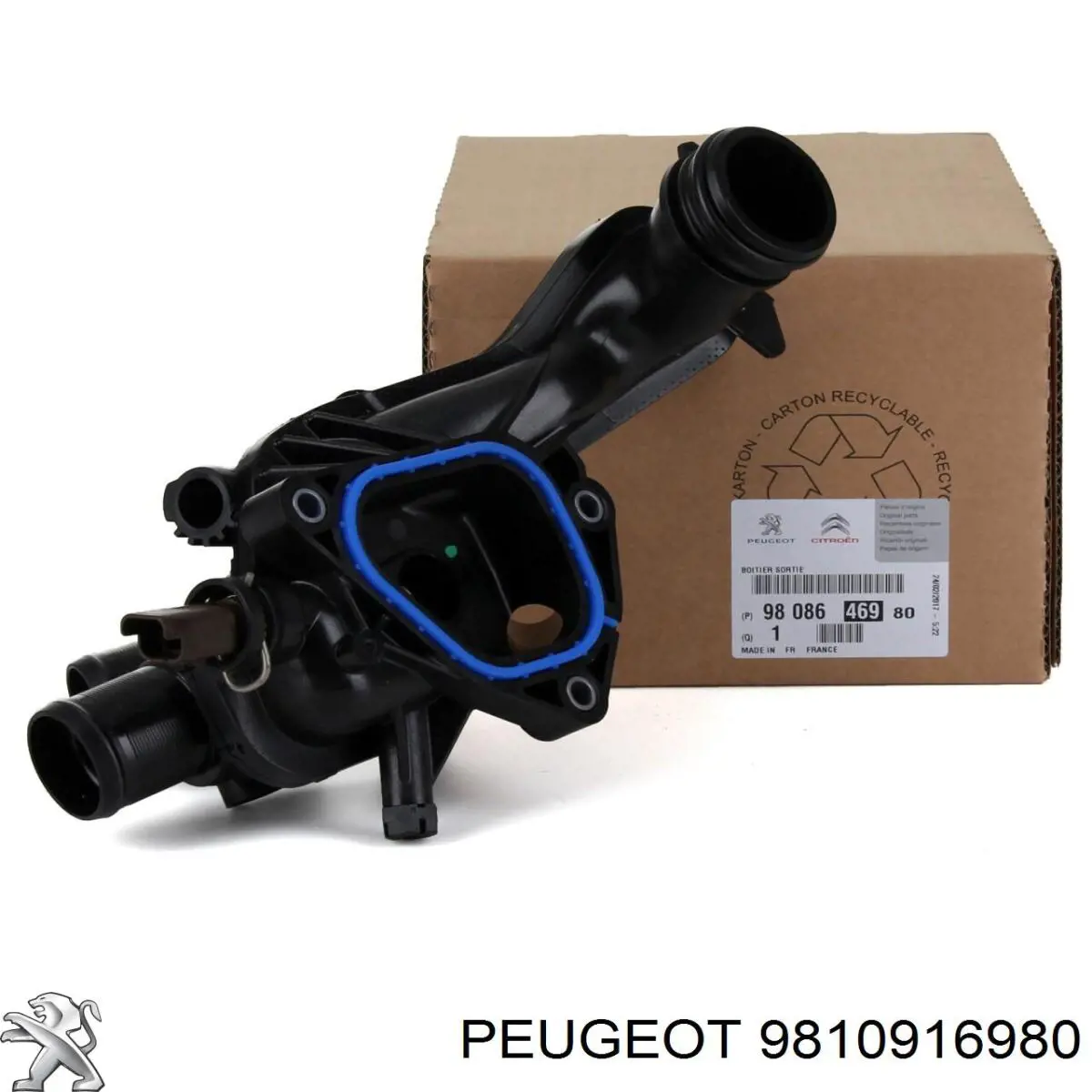 Caja de termostato 9810916980 Peugeot/Citroen