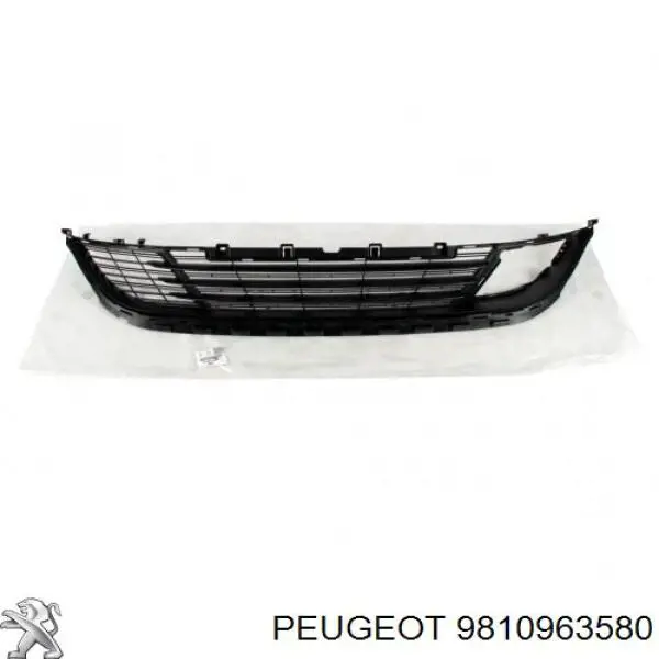 Rejilla central del parachoques delantero 9810963580 Peugeot/Citroen