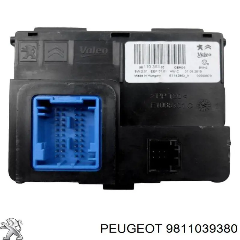 Módulo de control de climatización 9811039380 Opel