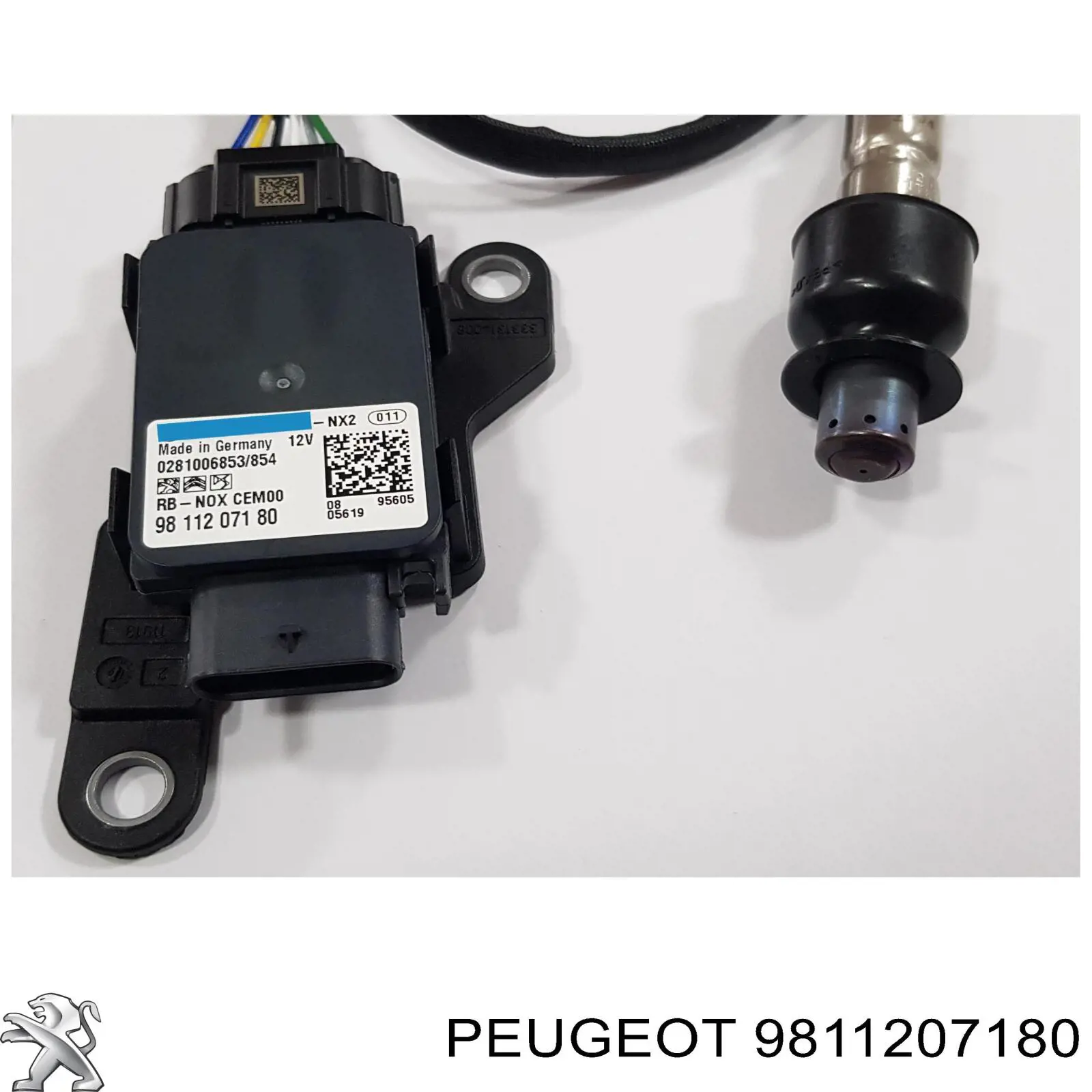 Sensor de óxido de nitrógeno NOX trasero para Peugeot 508 (FC, FJ, F4)