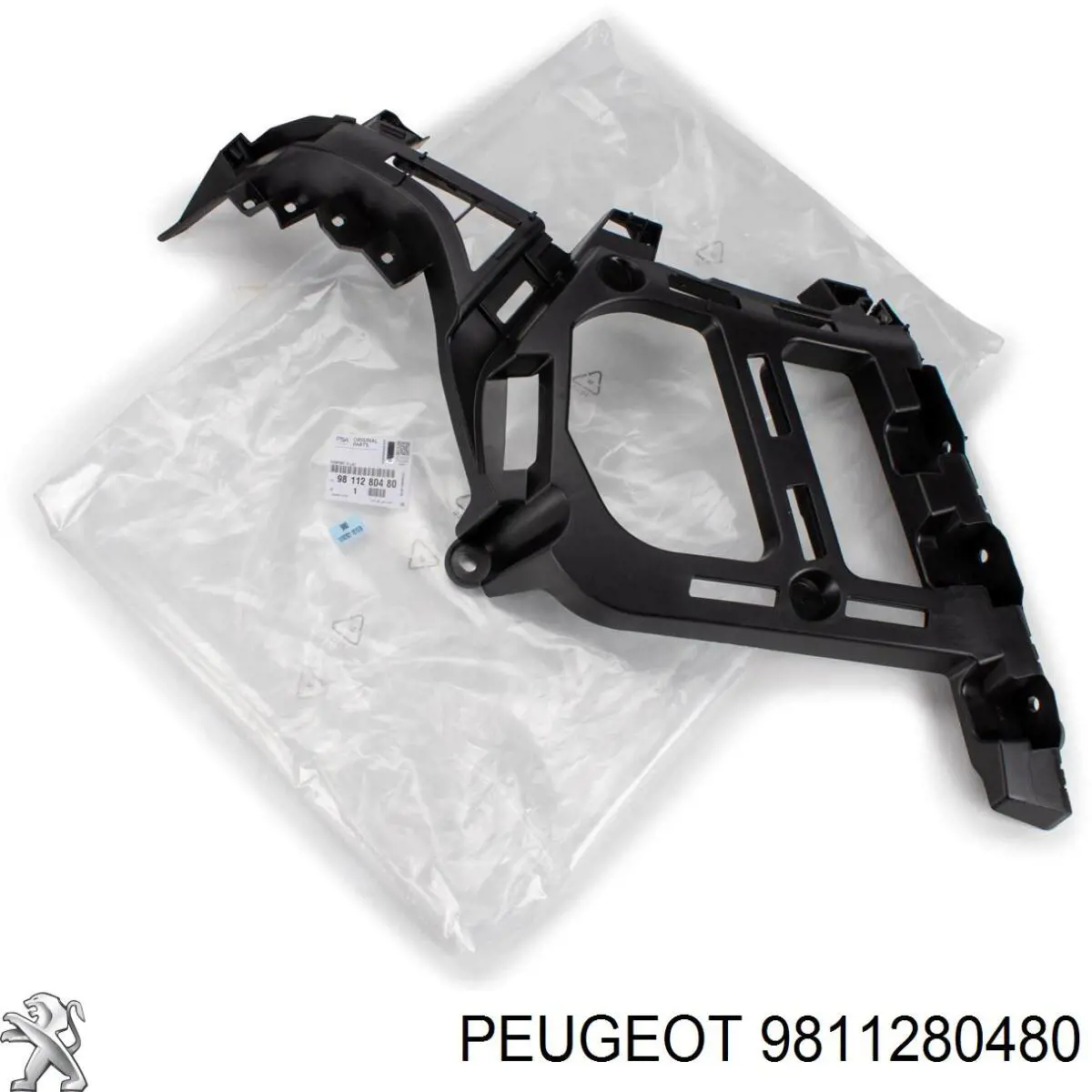 9811280480 Peugeot/Citroen Guía izquierda del parachoques trasero