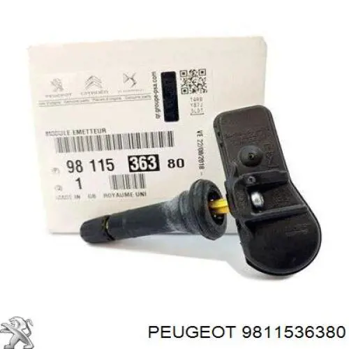 9811536380 Peugeot/Citroen sensor de presion de neumaticos