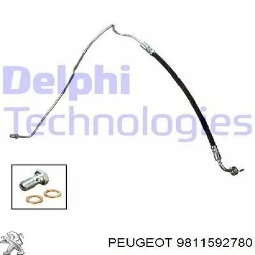 Comprar 9811592780 Peugeot/Citroen Latiguillos de freno trasero derecho