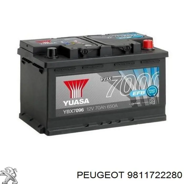 Batería de arranque Peugeot/Citroen 9811722280 precio, desde 160,10 EUR