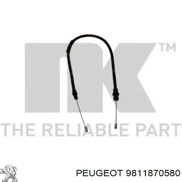 Cable de freno de mano trasero derecho/izquierdo Peugeot/Citroen 9821098580 precio, desde 35,89 EUR