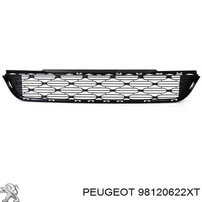 98120622XT Peugeot/Citroen Rejilla de ventilación, parachoques delantero, central