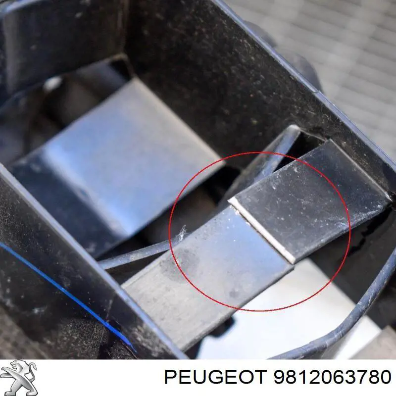 9812063780 Peugeot/Citroen Refuerzo parachoque delantero