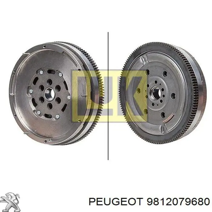 Volante motor 9812079680 Peugeot/Citroen