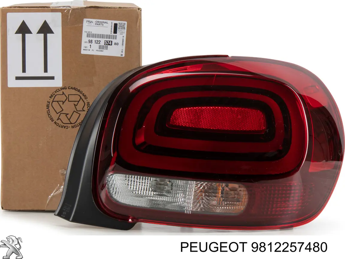 9812257480 Peugeot/Citroen Piloto trasero derecho