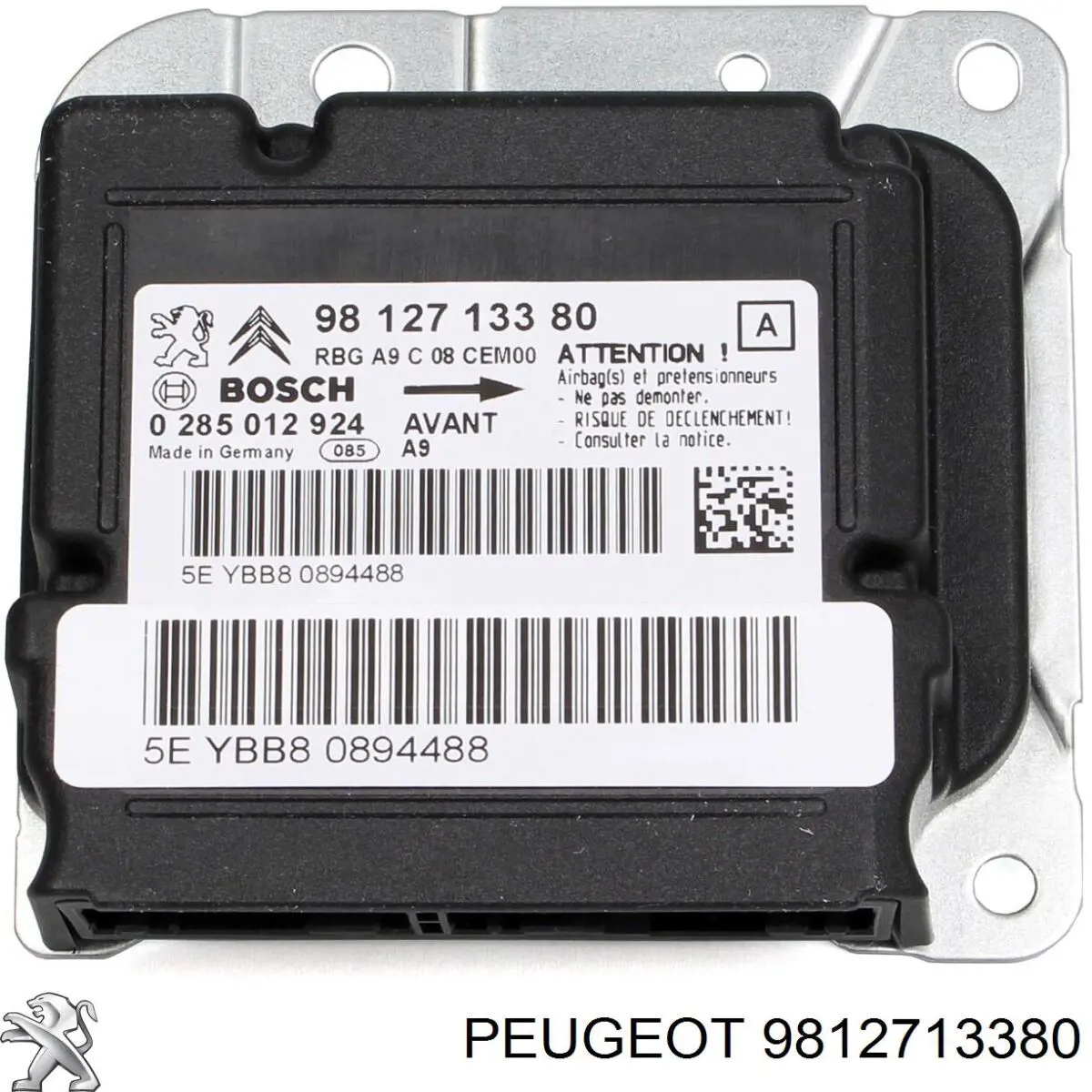 Comprar 9812713380 Peugeot/Citroen Módulo de control de airbag
