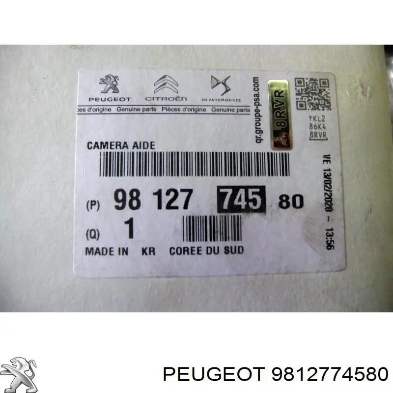 9812774580 Peugeot/Citroen Cámara del sistema de visión