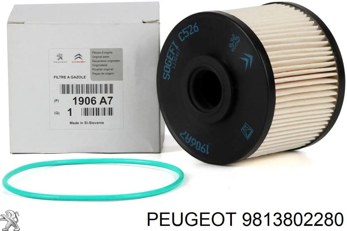 Filtro de combustible 9813802280 Peugeot/Citroen