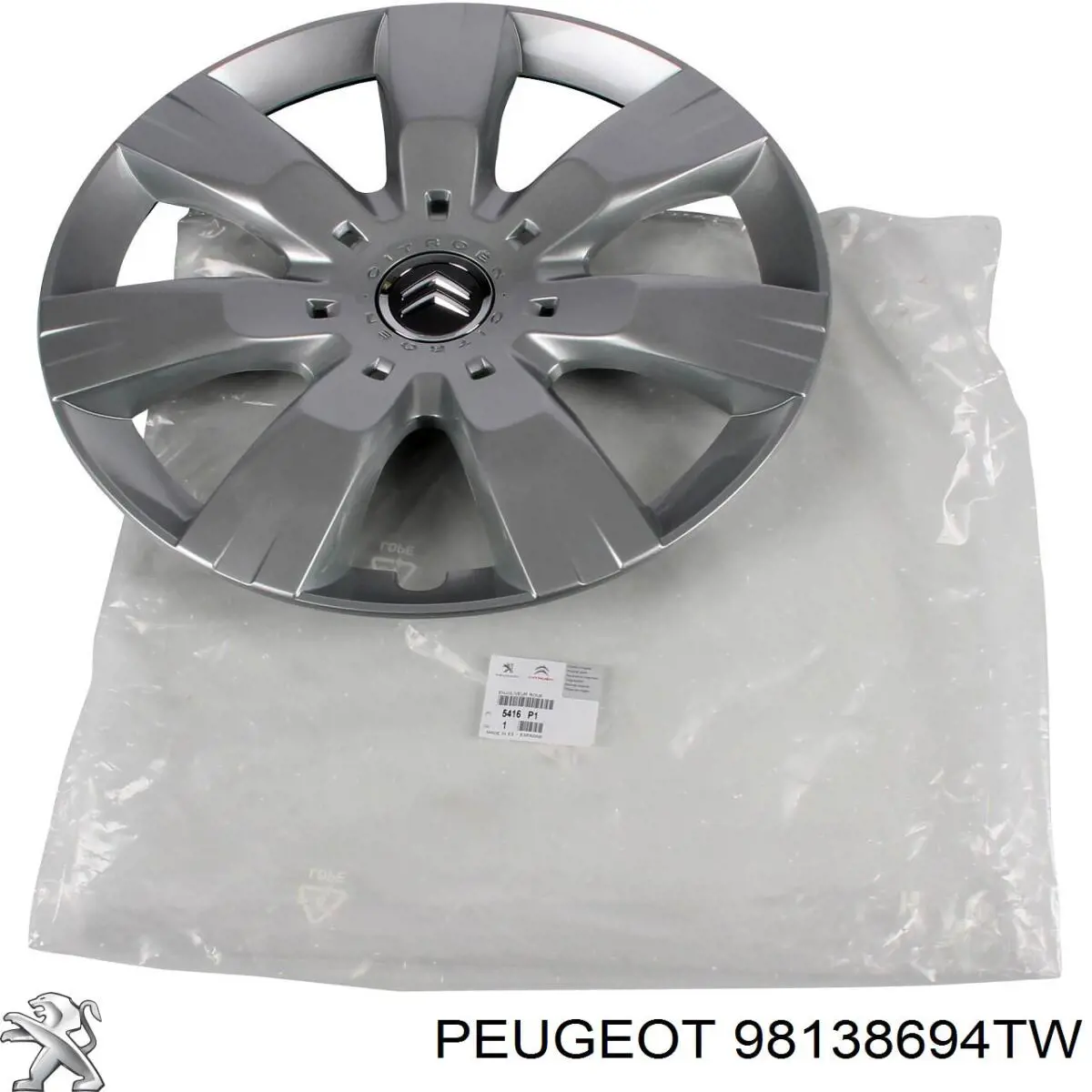 Tapacubos 98138694TW Peugeot/Citroen