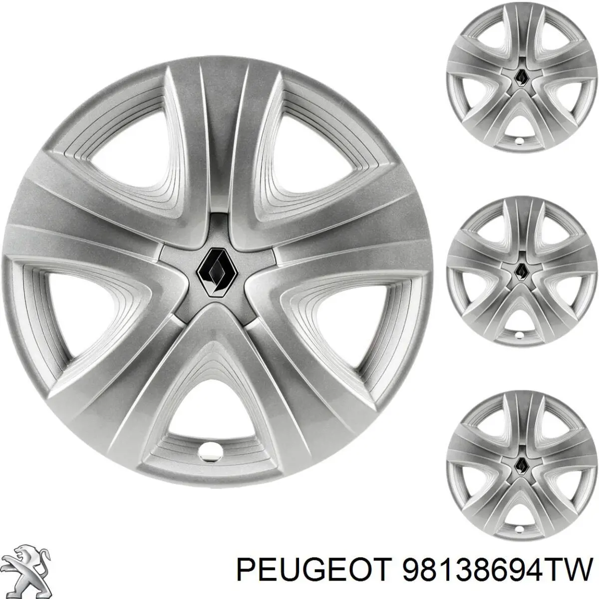 Tapa de rueda Peugeot/Citroen 98138694TW precio, desde 32,75 EUR