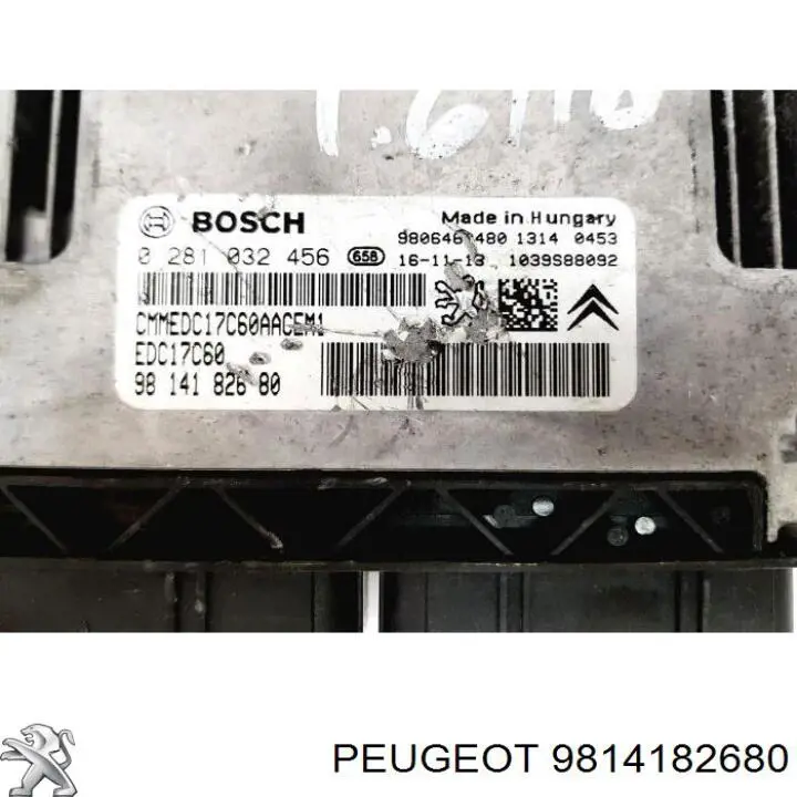 9814182680 Peugeot/Citroen Centralina Del Motor