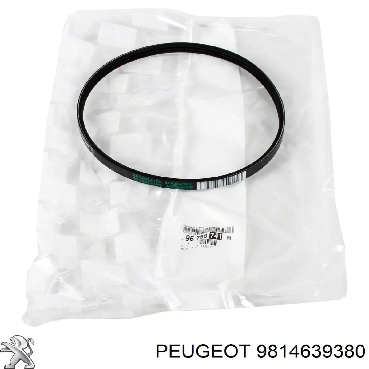 Junta superior de la tapa frontal del motor 9814639380 Peugeot/Citroen