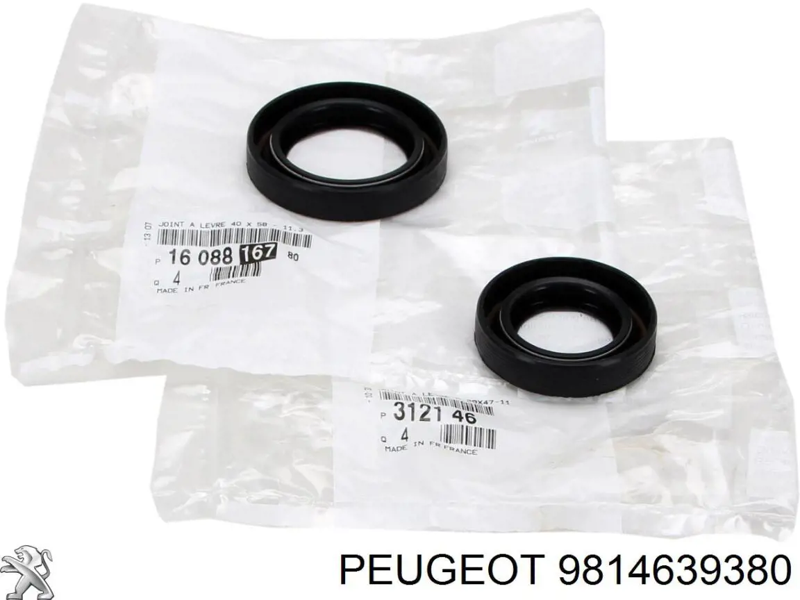 9814639380 Peugeot/Citroen Junta superior de la tapa frontal del motor